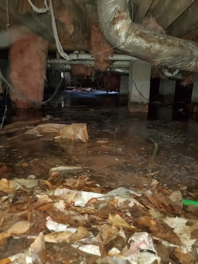Crawl space flood assessment for Commercial Water Damage Restoration in The Colony